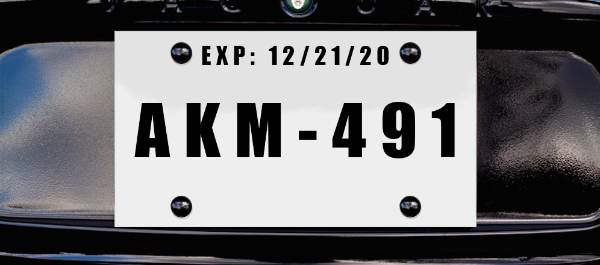 Printable Temporary Tags